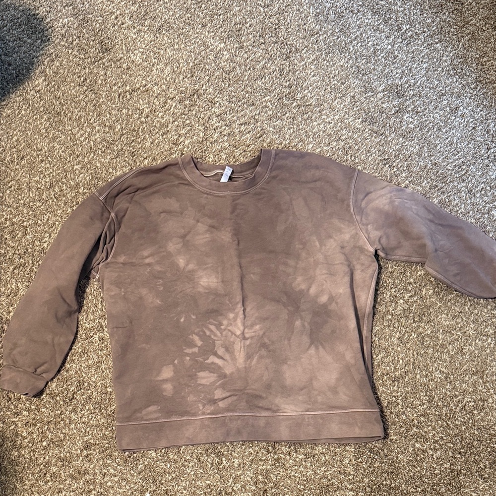 lululemon athletica Taupe Crew Neck Sweater